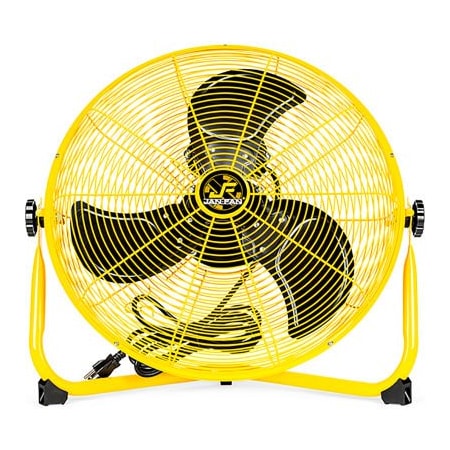 Hunter Fan Co. Jan Fan Jan Fan 18in Industrial Workstation Fan, 3 Speed, Yellow JF-18F-Y